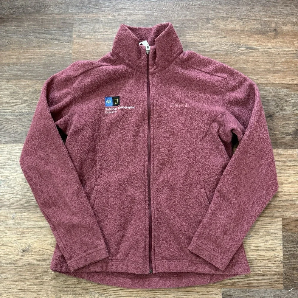 Patagonia El Cap Jacket Women's Sz M Synchilla National Geographic Logo Gorp Exp
